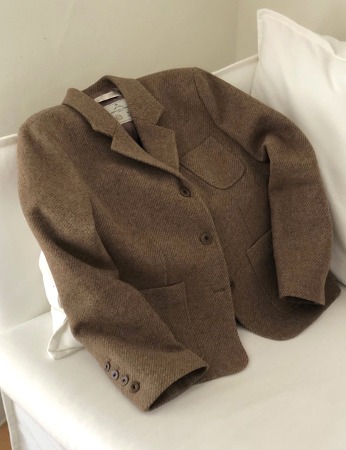 alpaca wool jacket (2color) - 브라운 바로배송