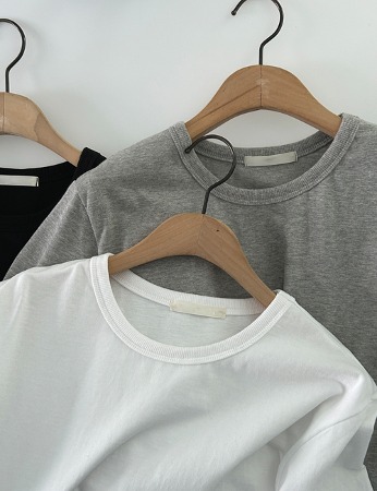 basic cotton tee (3color)
